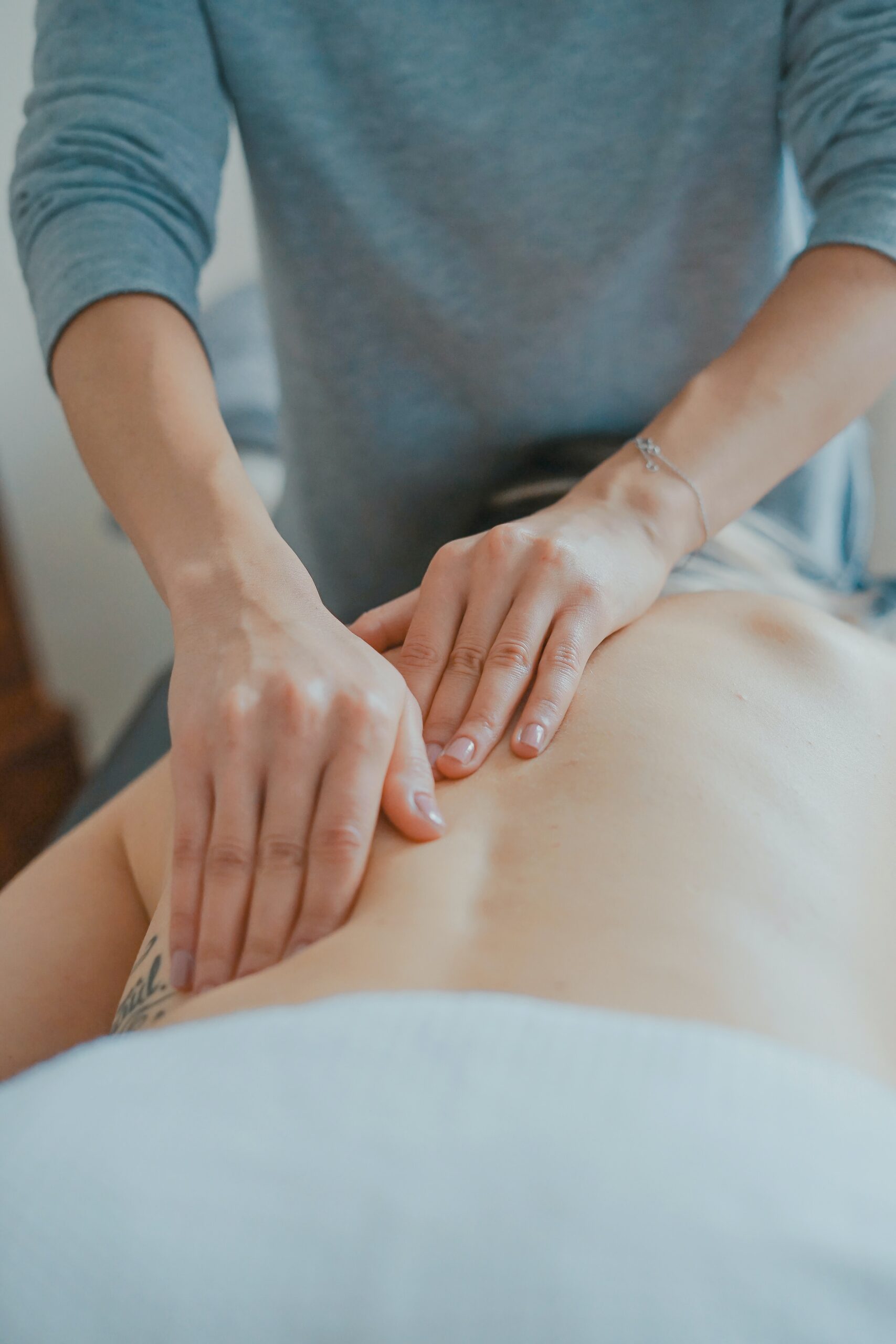 Chiropractor back massage
